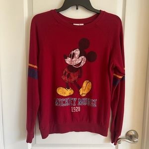 Red Mickey Mouse Sweatshirt